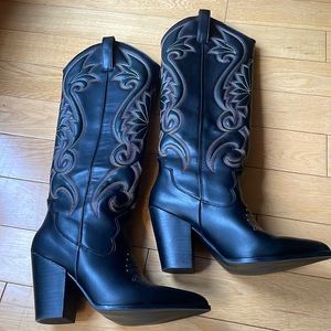 Steve Madden Lasso black - worn once